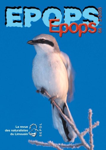 La revue des naturalistes du Limousin SS EE PP OO LL - SEPOL