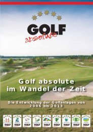 Broschüre »GOLF absolute im Wandel der Zeit