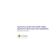 Agentur-Auswahl - VdWa, Verzeichnis deutscher Werbeagenturen