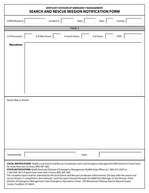 Search Urgency Form.pdf SEARCH AND RESCUE MISSION NOTIFICATION FORM
