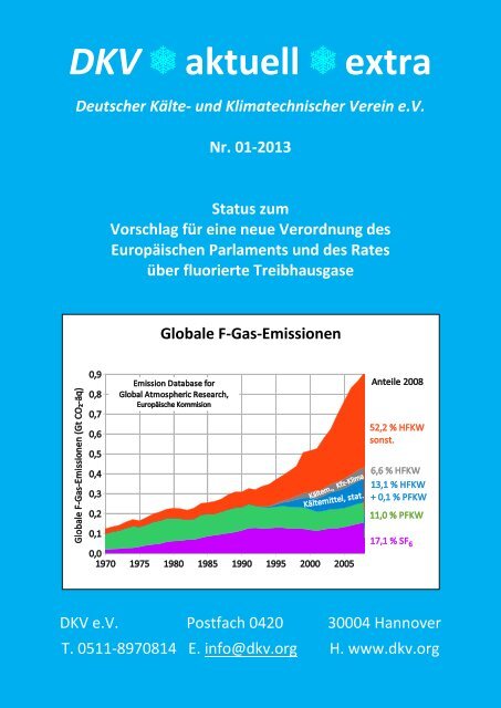 DKV aktuell zur F-Gase VO 01-2013 - reftec.ch