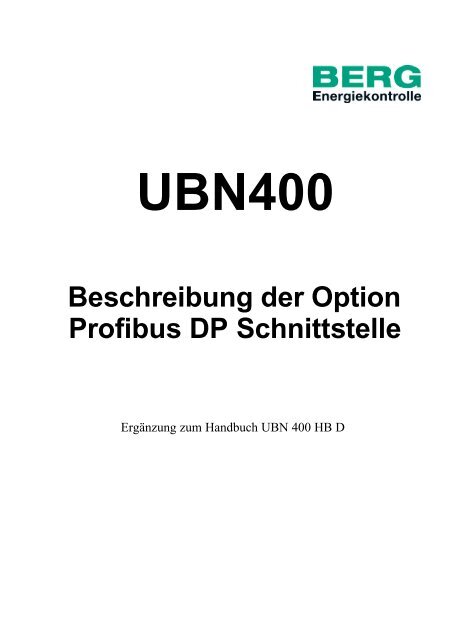 UBN400 - Profibus - Berg