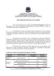 relatório de fiscalização nº 020 município de independência