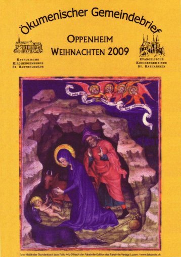 Ökumenischer Gemeindebrief Advent 2009 - Evangelische ...