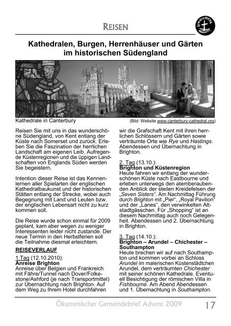 Ökumenischer Gemeindebrief Advent 2009 - Evangelische ...