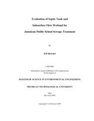 Evaluation of Septic Tank and Subsurface Wetland for