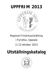 Se katalogen här som pdf - Sveriges Filatelist Förbund