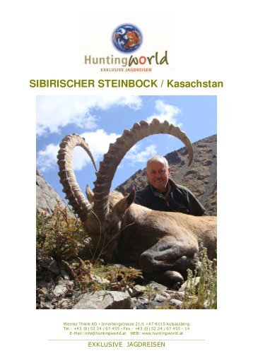 SIBIRISCHER STEINBOCK / Kasachstan - huntingworld.at