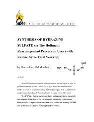SYNTHESIS OF HYDRAZINE SULFATE via The Hoffmann ...