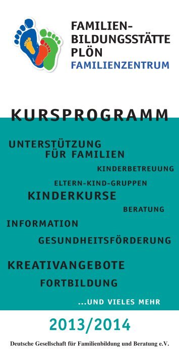 KURSPROGRAMM 2013/2014 - Familienbildungsstätte Plön