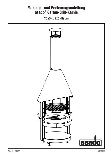 Montage- und Bedienungsanleitung asado® Garten-Grill-Kamin