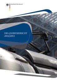 EBA-Jahresbericht 2012 / 2013 - Eisenbahn-Bundesamt - Bund.de