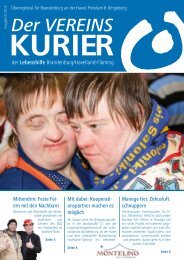 Vereinskurier 1/2013 - Lebenshilfe für Menschen mit geistiger ...