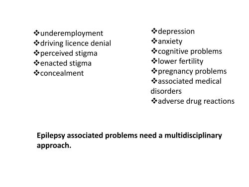 Necessity for comprehensive epilepsy care: experience from Croatia