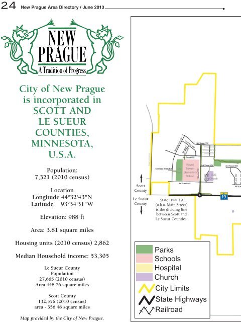 46 New Prague Area Directory / June 2013 - New Prague Times