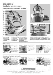 OCCLUFORM-3: Installation und Anwendung - Erkodent