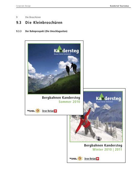 CD Manual - Extranet Kandertal Tourismus