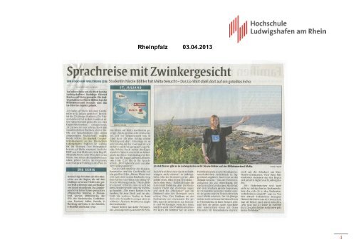 PRESSESPIEGEL - Hochschule Ludwigshafen am Rhein