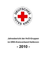 Jahresbericht 2010 - DRK Ortsverein Leingarten