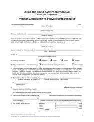 Vendor Agreement to Provide Meals/Snacks - WI Child Nutrition ...