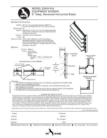 m 446 - NCA Manufacturing