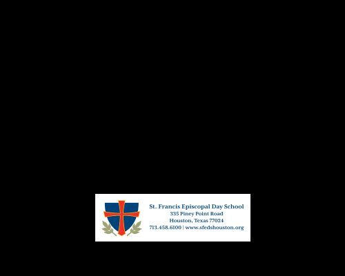 2010–2011 Annual Report - St. Francis Episcopal Day School