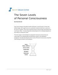 The Seven Levels of Personal Consciousness - Barrett Values Centre