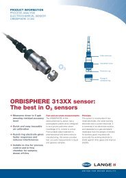 ORBISPHERE 313XX sensor: The best in O3 sensors - HACH LANGE