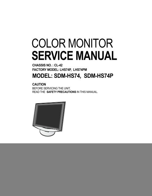 COLOR MONITOR SERVICE MANUAL