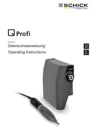 Q Profi DE, EN (1.92 MB) - Georg Schick Dental GmbH