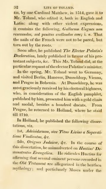 A new edition of Toland's History of the druids: - Free History Ebooks