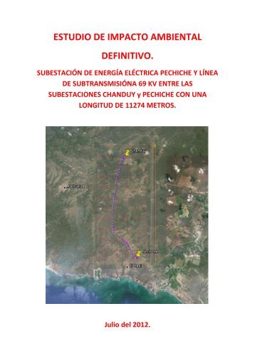 ESTUDIO DE IMPACTO AMBIENTAL DEFINITIVO. - CONELEC