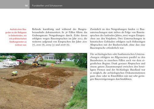 Jahresbericht 2012 - Archäologie Baselland - Kanton Basel ...