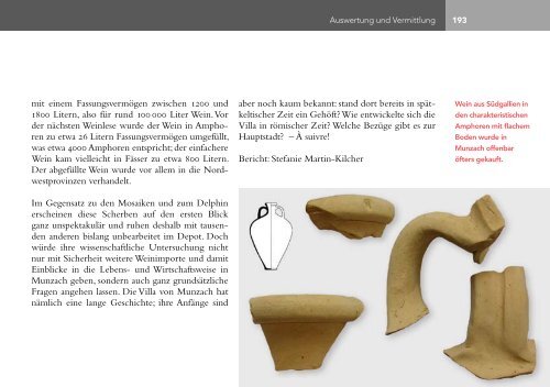 Jahresbericht 2012 - Archäologie Baselland - Kanton Basel ...