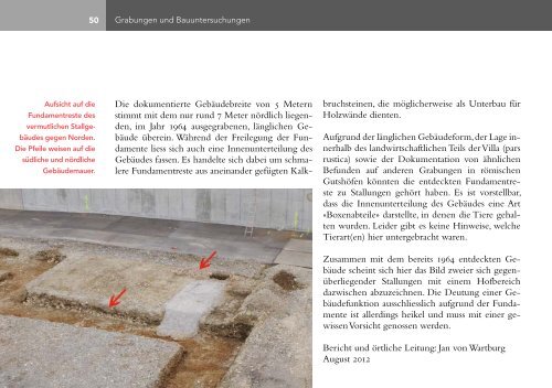 Jahresbericht 2012 - Archäologie Baselland - Kanton Basel ...