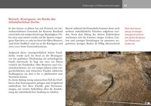 Jahresbericht 2012 - Archäologie Baselland - Kanton Basel ...