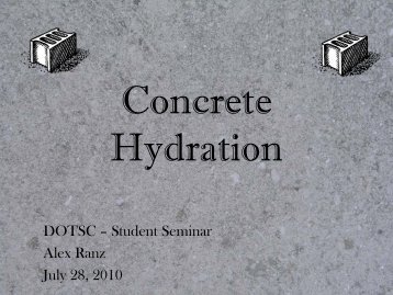 Concrete Hydration