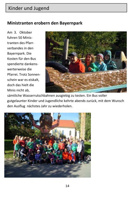Pfarrbrief Edling - Reitmehring - Rieden Advent 2013 - Pfarrverband ...
