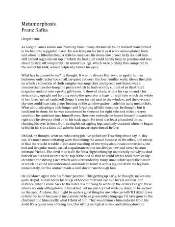essay on franz kafka metamorphosis essay on franz kafka metamorphosis