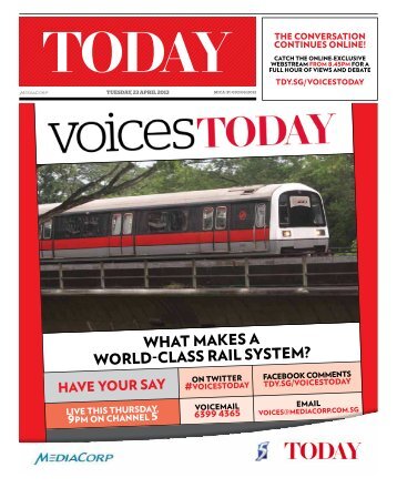 WHAT MAKES A WORLD-CLASS RAIL SYSTEM? - Today