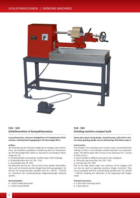 Bohr- und Schleifmaschinen 2012.indd - Arnold Gruppe