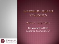Introduction to Stylistics Week 1.pdf - Lettere e Filosofia