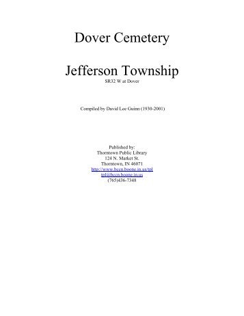 Dover Cemetery Jefferson Township