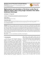 Mathematical and simulation of lid driven cavity flow at different ...