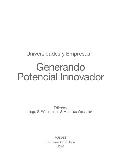 Generando Potencial Innovador - Sistema de información y ...