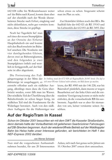 NEF-EXPRESS - Nürnberger Eisenbahnfreunde eV