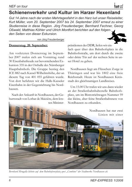 NEF-EXPRESS - Nürnberger Eisenbahnfreunde eV