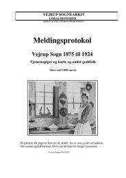 Meldingsprotokol - Vejrup Sognearkiv