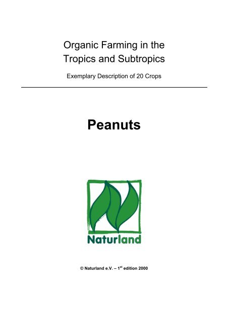 Organic Farming in the Tropics and Subtropics: Peanuts - Naturland