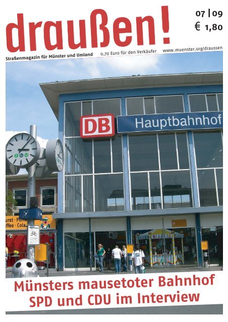 Münsters mausetoter Bahnhof SPD und CDU im Interview - Draußen